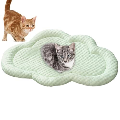 Buhjnmik Kühlendes Hundebett, Kühlmatte für Haustiere | Weiches 3D-Eispad für Haustiere in Wolkenform,Tragbare Schlafhüttenmatte für Hundehütte, Heimtierbedarf für Hunde, Katzen, Welpen, Kätzchen von Buhjnmik