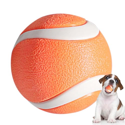 Buhjnmik Robuster Hundeball, Hundeball | Apportier- und Kauball für Hunde - interaktiver Springender Haustierball, bissfestes, geistig stimulierendes Spielzeug für Hunde zum Spielen im Innen- und von Buhjnmik