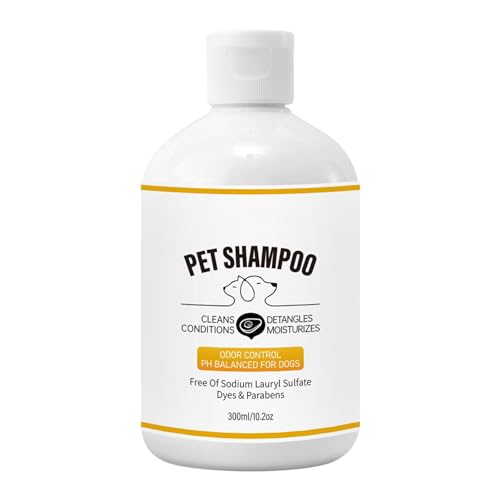 Buhjnmik Shampoo für Hunde, Hundeshampoo für stinkende Hunde | Haustier-Shampoo-Körperwäsche,Natürliches Haustier-Shampoo zur Linderung juckender Haut, geruchsbeseitigendes Duschgel, Hundebad-Shampoo von Buhjnmik