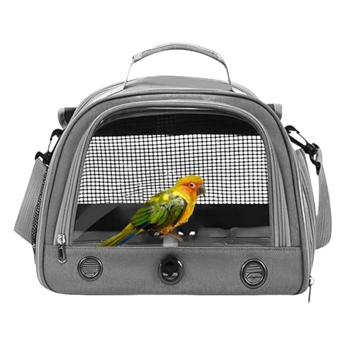 Buhygn Bird Carrier | Portable Parrot Travel Bag | Pet Bird Travel Bag with Perch | Breathable Parrot Carrier | Comfortable Bird Carrier with Standing Perch von Buhygn