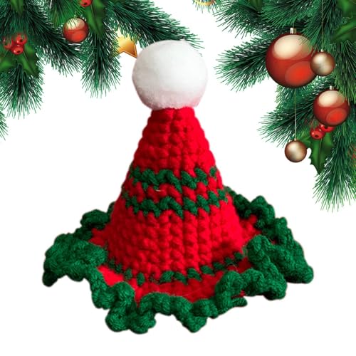 Buhygn Cat Christmas Outfit | Christmas Cat Hat | Pet Christmas Costume | Soft and Cozy Puppy Costume | Pet Accessories for Christmas Trees Holiday Celebrations von Buhygn