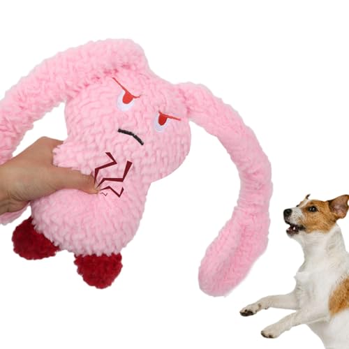 Buhygn Plush Puppy Toy | Rabbit Design Plush Sound Pet Toy | Squeaky Stuffed Animal for Chewing | Perfect Chew Toy for Small to Medium Dogs von Buhygn