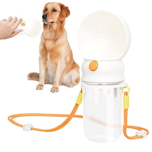 Buhygn Wasserflasche für Hunde, tragbarer Reise-Wasserspender, 360 ml, Katzenbrunnen, Haustiertränke, Hundenapf, Outdoor-Spazierengehen, Trinkflasche, Hunde-Futterspender von Buhygn