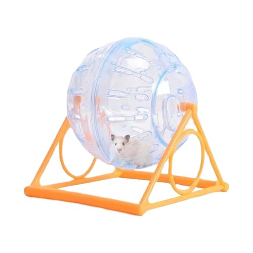 Hamster-Übungsball, atmungsaktives Rennmaus-Laufrad, lustiges Chinchilla-Spielzeug, zuverlässig und stabil, atmungsaktives Design, 12 cm, für Käfig-Spielzeit von Buhygn