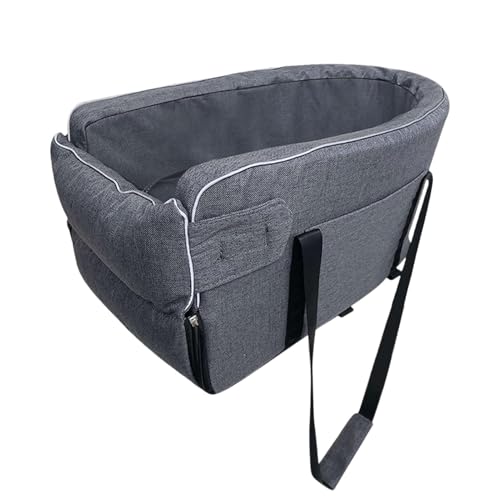 Hunde Autositz für kleine Hunde, Konsole Hund Autositz, Hund Booster Sitz, Haustier Reise Carrier Bett, Atmungsaktive Haustierbedarf, Reise Hundehütte für kleine Hunde Camping von Buhygn