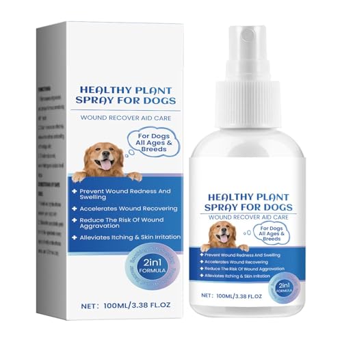 Natural Dog Itch Spray | 100ml Cat Itchy Skin Relief | Gentle Dry Skin Repair Liquid | Soothing Plant-Based Formula | Fast-Acting Solution for Dry, Itchy Skin in Pets von Buhygn