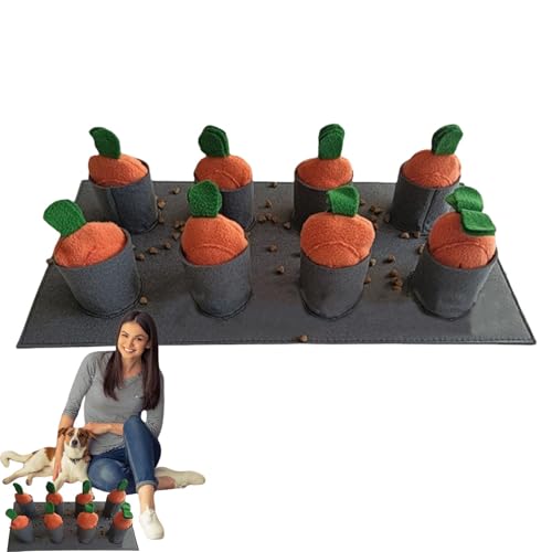 Schnüffelmatte für Hunde, Haustier-Puzzle-Spielzeug, Gehirntraining, Haustierspielzeug, mehrere Verstecke, innovative Fähigkeitsaufbau, 50 x 25 cm, für Haustier Hund von Buhygn