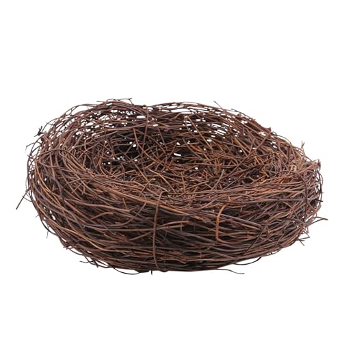 Simuliertes Vogelnest Ostereier Nest Dekorative Reben Vogelnest Einfach aufzubauen Mehrzweck 10/12/15cm 1 Stück Vogelnest für Draußen Osterdekoration von Buhygn