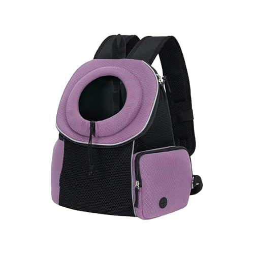 Atmungsaktive Haustier-Tragetasche, verstellbarer Haustier-Rucksack, Haustier-Rucksack für kleine Hunde, Reisetrage für Katzen, Haustier-Wanderrucksack 41,9 x 25,4 x 43,2 cm für kleine, mittelgroße von Buhyujkm