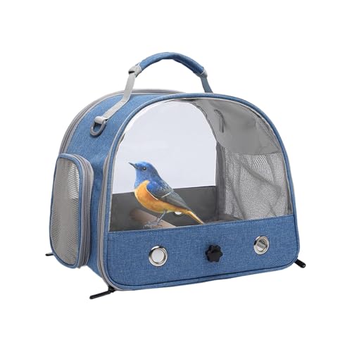 Bird Carrier Backpack, Parrot Travel Cage, 11.81x9.45x10.24 inches, Small Pet Breathable Bag, Transparent Ventilated Design, Lightweight Portable for Birds, Hamsters, Rabbits von Buhyujkm