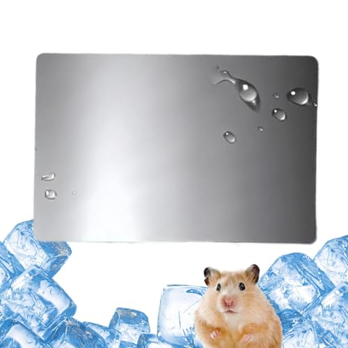 Buhyujkm Aluminum Pet Cooling Board | Pet Cooling Board | Aluminum Cooling Mat for Home Animals | Washable Reusable Cooling Sleep Mat for Rabbits, Hedgehogs, Kittens, Puppies, and Medium Dogs von Buhyujkm