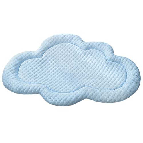 Buhyujkm Cooling Dog Blanket, Cloud Shape Cat Cool Mat, 21.65x14.96x2.36 inches, Breathable Sleeping Kennel Mat Dog, Soft Portable Pet Supplies for Kitten, Spring, Summers von Buhyujkm