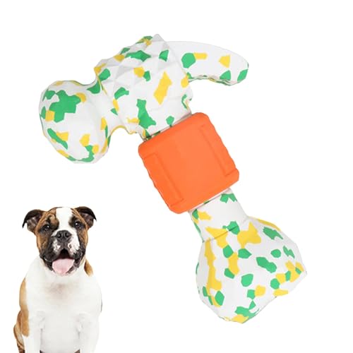 Buhyujkm Hammer Dog Chew Toy, Rubber Puppy Teething Chew Toy, Durable Dog Chew Toy, Enrichment Dog Toys for Boredom, Puppy Teething Chew Toys, Tough Rubber Chew Toy, von Buhyujkm