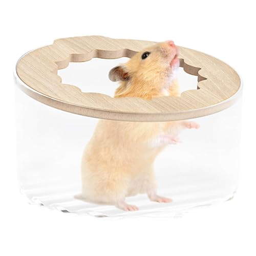 Buhyujkm Hamster-Sandbad-Box, Kleintier-Katzentoilette, Hamster-Badezimmer, Hamster-Badewanne, Kleintier-Lebensraum-Dekoration, Sandbad-Behälter, Sandbad-Box für Kleintier-Käfigzubehör von Buhyujkm