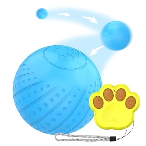 Buhyujkm Interactive Dog Ball Toy, Electronic Smart Animal Toy, Rechargeable Battery-Powered Puppy, Fun Exercise, & Training, Engaging Pet Dogs, and Stimulating for Active Pets von Buhyujkm