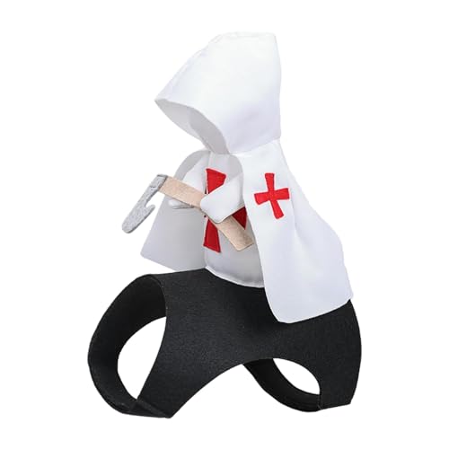 Cat Knight Costume, Medieval Crusader Pet Outfit Cats & Dogs, 30.1x24x12.8cm, Funny Halloween Cosplay, Adjustable Soft Fabric Pet Apparel for Small, Medium, Large Pets von Buhyujkm