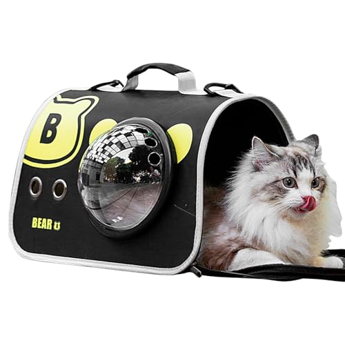 Haustiertragetasche für Katze, Haustiertragetasche, Katzentragetasche, tragbare Haustiertragetasche für Katzen und kleine Hunde, Faltbare weiche Seiten Katzentransportträger, Fluggesellschaft von Buhyujkm