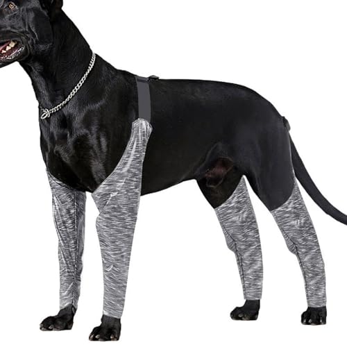 Buhyujkm Hundestiefel-Leggings – Hundehose und Ärmel gegen Lecken | wasserdichte Hundestützbandage, Vorder- und Hinterbeine, Anti-schmutzige Hundeärmel, um Lecken für Bandagen, Wunden zu verhindern von Buhyujkm