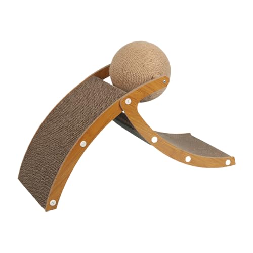 Katzenkratzer aus Karton, interaktive drehbare Bälle, großes Kratzbett, Katzenpfosten Kätzchen Erwachsene, Möbelschutz für aktives Spielen und Kratzschutz, 22 x 55 x 35 cm Katzenkratzer aus Karton, interaktive drehbare Bälle, großes Kratzbett, Katzenpfosten Kätzchen Erwachsene, Möbelschutz für aktives Spielen und Kratzschutz, 22 x 55 x 35 cm von Buhyujkm