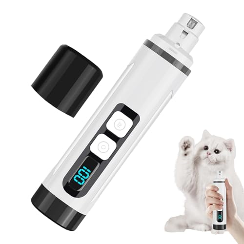 Nail Grinder For Dogs, Electric Nail Trimmer, Usb Rechargeable Nail Grinder, Dog Grooming Supplies, Smoothing Tool With Digital Display, Paws Grooming Nail Clippers For Cats Kittens Dogs Puppies von Buhyujkm