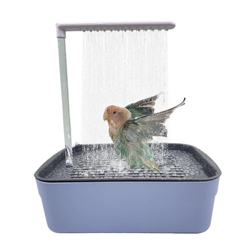 Parrot Automatic Bathtub, Pet Circulating Water Bath, Bird Bath for Parakeets, Bird Cage Accessories, Parrot Circulation Shower Pet Bird Bathtub for Cockatiel, African Grey, Bird von Buhyujkm