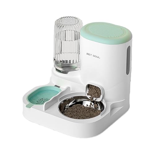 Pet Feeder Automatischer Hundefutterspender Wasserspender für Haustiere Große Kapazität Pet Feeder Hund Wasserflasche Katzenfutterstation Wasserspender Haustier Futterstation Hund Futterstation Hund von Buhyujkm