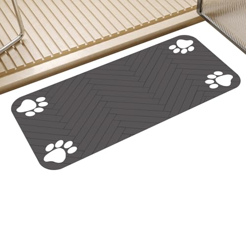 Pet Feeding Mat, Absorbent Anti-Slip Cat Bowl Pad, Cat Feeding Pad to Protect Floors, 23.6 X 35.4 Inch Pet Placemat for Dog and Cat, Pet Feeding Pad for Hardwood Floors von Buhyujkm