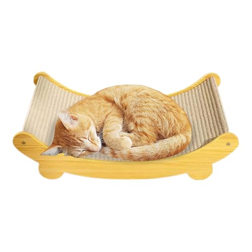 Sisal Cat Scratcher Bed, Durable Sisal Scratching Board, Reusable Cat Scratcher Ramp, Natural Sisal Scratching Pad, Cat Scratch Bed with Board, Sisal Ramp for Cats von Buhyujkm