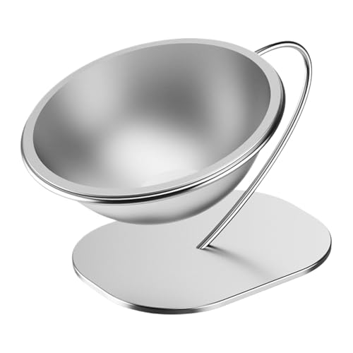 Tilted Cat Food Bowls, 15 Degree Stainless Steel Dog Dish, Elevated Pet Feeder, Stable Non-Slip Base, Large Capacity Design, Ideal for Cats and Dogs, 5.91x6.1x7.68 Inch von Buhyujkm