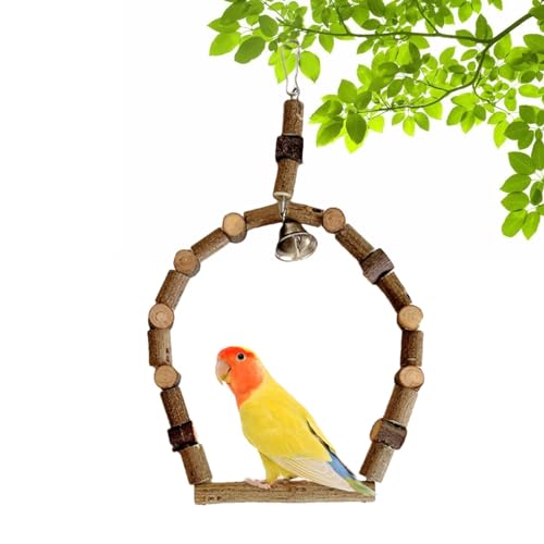 Vogelkäfig-Spielzeug aus , Sitzstange für Papageien, Zähneknirschspielzeug, Käfigdekoration für Wellensittiche, Lovebirds, mittelgroße Papageien, Sittiche, Nymphensittiche von Buhyujkm