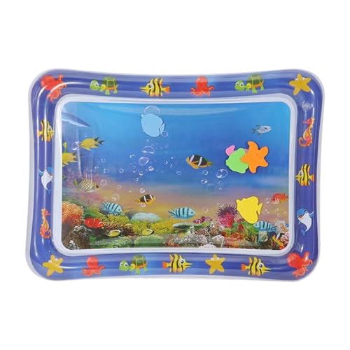 Wasserspielmatte | Baby-Wassermatte | Haustier-Wasserspielmatte, Wassersensorisches Pad für Haustiere, Wassersensorisches Pad mit Fisch-Design, 69 x 50 x 8 cm, kühlendes Wasser sensorisches Pad für von Buhyujkm