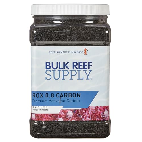 Bulk Reef Supply Premium ROX 0,8 Aquariumkohle für Süß- und Salzwasseraquarien (1/2 Gallonen) von Bulk Reef Supply