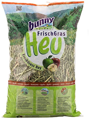 Bunny Allgäuer Frischgras Heu mit Apfel | 500 g | Mischfuttermittel für Zwergkaninchen & Nagetiere | Reich an Fasern, knackig & staubarm | Natürliche Pflanzenvielfalt Bunny Allgäuer Frischgras Heu mit Apfel | 500 g | Mischfuttermittel für Zwergkaninchen & Nagetiere | Reich an Fasern, knackig & staubarm | Natürliche Pflanzenvielfalt von Bunny Nature