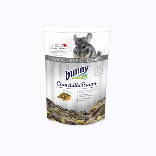 Bunny Nature ChinchillaTraum Basic | 1,2 kg | Alleinfuttermittel für Chinchillas | 42 Verschiedene Pflanzen von unbehandelten Wiesen | Zur Zahnpflege und als Beschäftigung von Bunny Nature