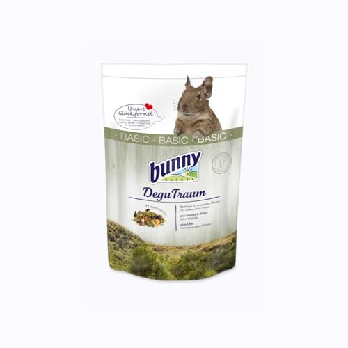 Bunny Nature DeguTraum BASIC | 1,2 kg | Alleinfuttermittel für Degus | Balancierte Long-Life-Rezeptur | Erlesene Zutaten aus der Heimat der Degus | Artgerechte Vielfalt von Bunny Nature
