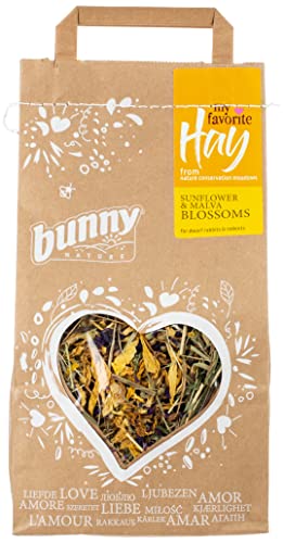 BUNNY HENO PRADOS KONSERVIERTE PETALOS Sonnenblume Malve, 100 g von Bunny Nature