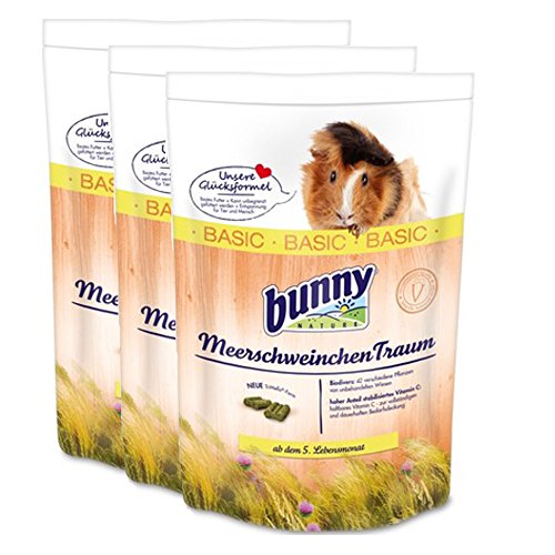 3 x 4 kg = 12 kg Bunny Meerschweinchen Traum Basic FRISCH Meerschweinchentraum von Bunny