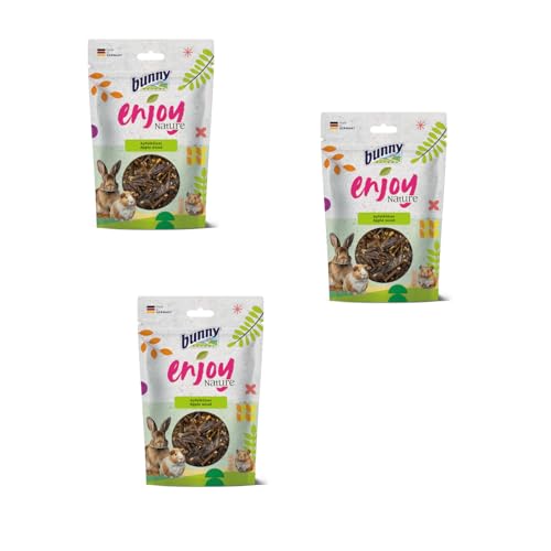 Bunny EnjoyNature Apfelhölzer | 3er Pack | 3 x 100 g | Einzelfuttermittel für Kaninchen und andere Nagetiere | Natürliche Snack-Option für Kaninchen und Nagetiere | Ohne Zucker von Bunny