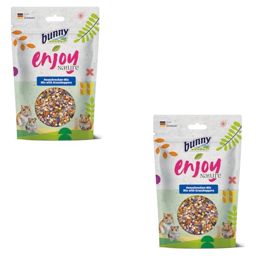 Bunny EnjoyNature Heuschrecken-Mix | Doppelpack | 2 x 50 g | Ergänzungsfuttermittel für Hamster, Zwerghamster, Farbmäuse, Rennmäuse und Ratten | Hergestellt ohne Zusatzstoffe von Bunny