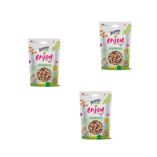 Bunny EnjoyNature Soldatenfliegenlarven-Mix | 3er Pack | 3 x 90 g | Ergänzungsfuttermittel für Hamster, Zwerghamster, Farbmäuse, Rennmäuse & Ratten | Mit wertvollen Proteinen von Bunny