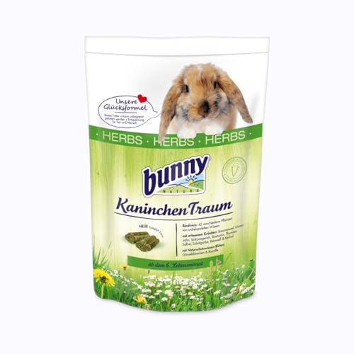 Bunny KaninchenTraum Herbs | 750 g | Alleinfuttermittel für Zwergkaninchen ab dem 6. Lebensmonat | Mit 42 Verschiedene Pflanzen von unbehandelten Wiesen | 3-Faser-Mix Bunny KaninchenTraum Herbs | 750 g | Alleinfuttermittel für Zwergkaninchen ab dem 6. Lebensmonat | Mit 42 Verschiedene Pflanzen von unbehandelten Wiesen | 3-Faser-Mix von Bunny