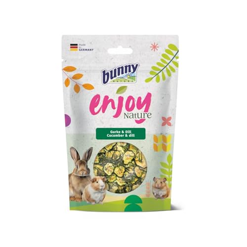 Bunny Nature Einzelfutter für Zwergkaninchen und Säugetiere, Enjoy Nature Gurke und Dill 40g von Bunny