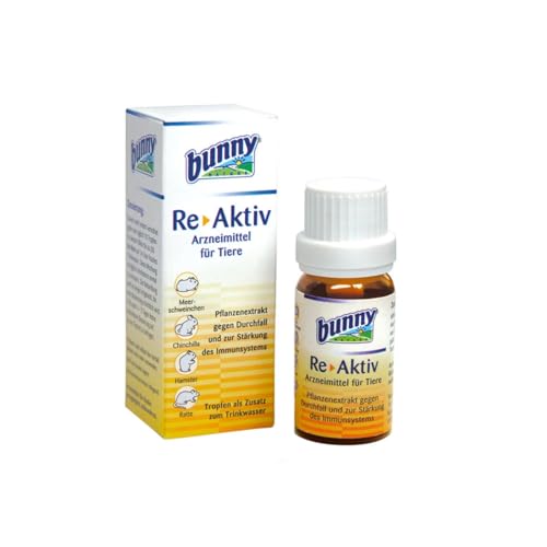 Bunny Nature RE-Aktiv Tropfen | 10 ml | Pflanzenextrakt zur Stärkung des Immunsystems | Tropfen als Zusatz ins Trinkwasser | Zur Vorbeugung und Behandlung von Durchfällenvon Kleintieren Bunny Nature RE-Aktiv Tropfen | 10 ml | Pflanzenextrakt zur Stärkung des Immunsystems | Tropfen als Zusatz ins Trinkwasser | Zur Vorbeugung und Behandlung von Durchfällenvon Kleintieren von Bunny