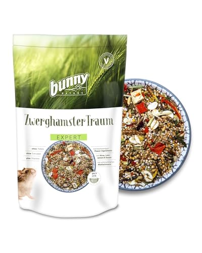 bunnyNature ZwerghamsterTraum Expert - Alleinfuttermittel für Zwerghamster - Futter Mix mit Vitaminen, Power-Ingredients & Mehlwürmern - 500g von bunny NATURE