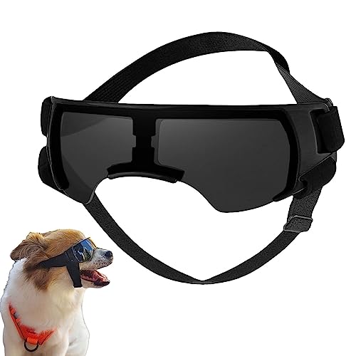 Hundebrille für große Rassen, UV-Schutz für kleine bis mittelgroße Hunderassen, Sonnenbrille, UV-Schutz, Wind, Staub, Nebel für mittelgroße oder große Hunde Buogint von Buogint