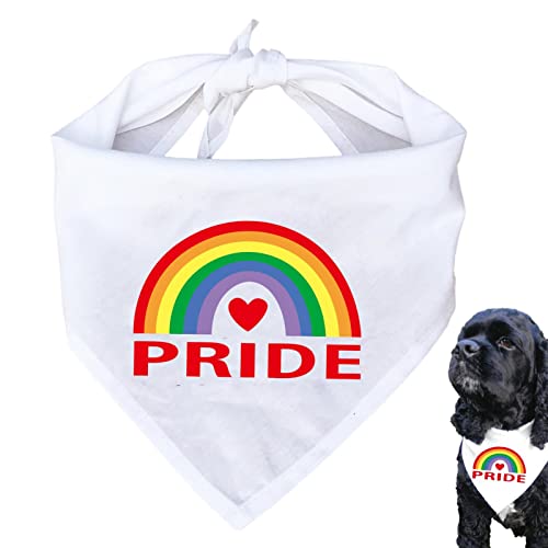 Regenbogen-Hundehalstuch, Triangel-Bandanas für Hunde, dreieckig, wendbar, für kleine, mittelgroße und große Hunde, Geschenk für Hundeliebhaber Buogint von Buogint