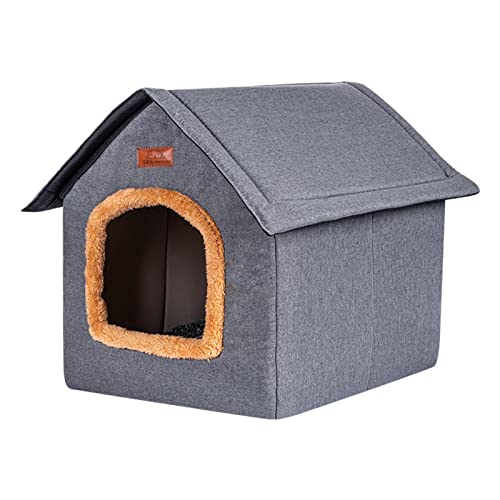 Tragbares Haustierhaus | Outdoor Katzenhaus Bett mit abnehmbarem Design – Outdoor & Indoor Verwendung, Haustierhaus für Katzen, Hunde & Kleintiere, für alle Jahreszeiten Buogint von Buogint