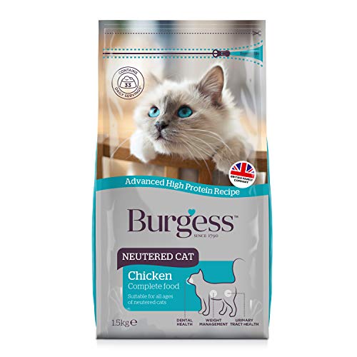 Burgess Dry Neutered Cat Trockenfutter für Katzen, 1,5 kg von Burgess