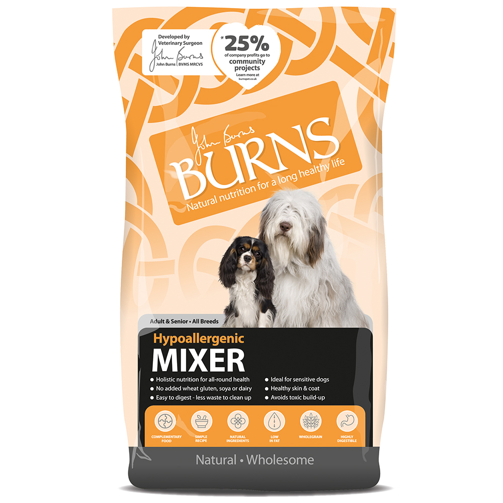 Burns Hypoallergenic Mixer - Sparpaket: 3 x 2 kg von Burns