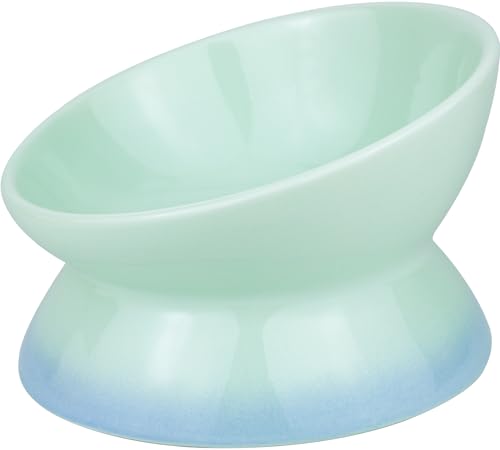 Busnos Katzennapf Erhöht Futternapf Katze Hund Fressnapf 15.5x15.5x11 cm Keramik Wassernapf Schöne Blau Katzennäpfe Trinknapf Cat Bowl Katzen und Kleiner Hund Zubehör Essen Teller Futterstation Busnos Katzennapf Erhöht Futternapf Katze Hund Fressnapf 15.5x15.5x11 cm Keramik Wassernapf Schöne Blau Katzennäpfe Trinknapf Cat Bowl Katzen und Kleiner Hund Zubehör Essen Teller Futterstation von Busnos
